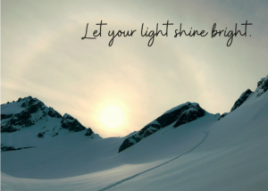 Let your light shine bright.